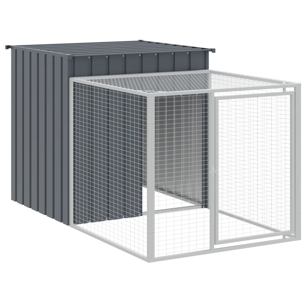8720845917074_g_en_hd_4 vidaXL Chicken Cage with Run Anthracite 110x1017x110 cm Galvanised Steel - Image 6