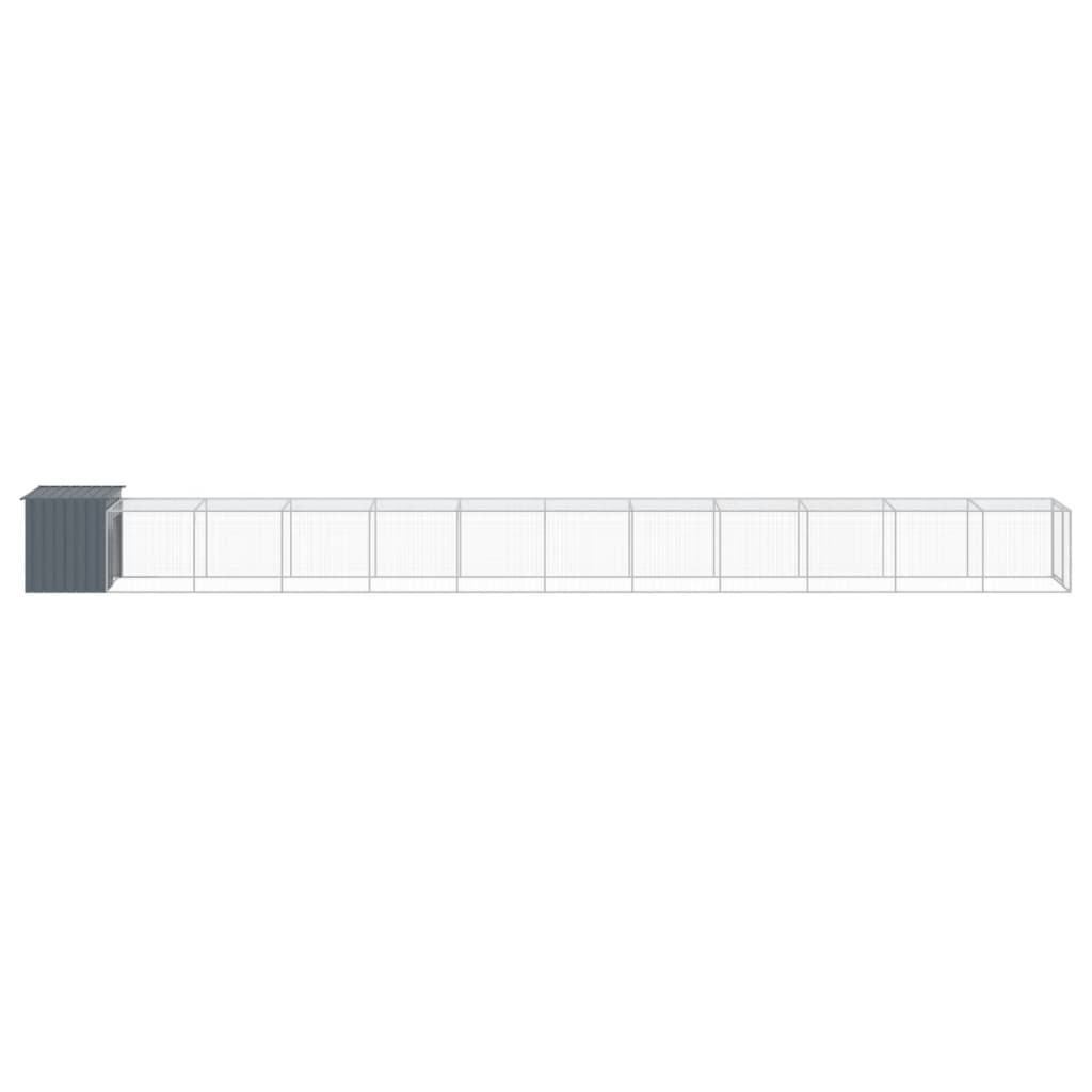 8720845917081_g_en_hd_2 vidaXL Chicken Cage with Run Anthracite 110x1221x110 cm Galvanised Steel - Image 4