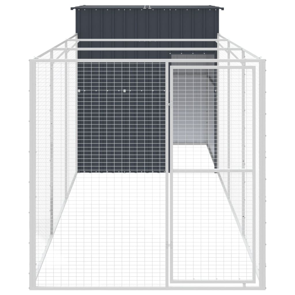 8720845917142_g_en_hd_1 vidaXL Dog House with Run Anthracite 165x455x181 cm Galvanised Steel - Image 3