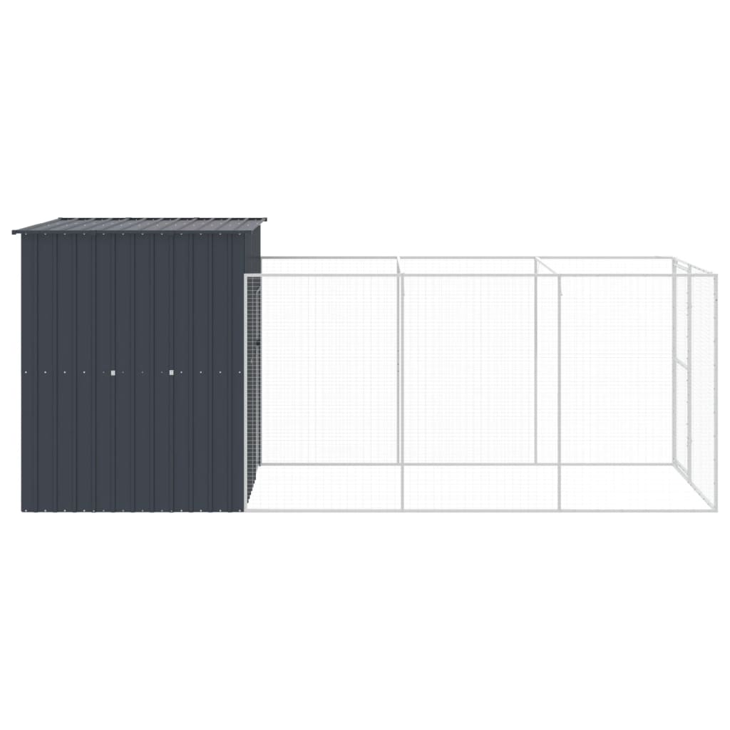 8720845917142_g_en_hd_2 vidaXL Dog House with Run Anthracite 165x455x181 cm Galvanised Steel - Image 4