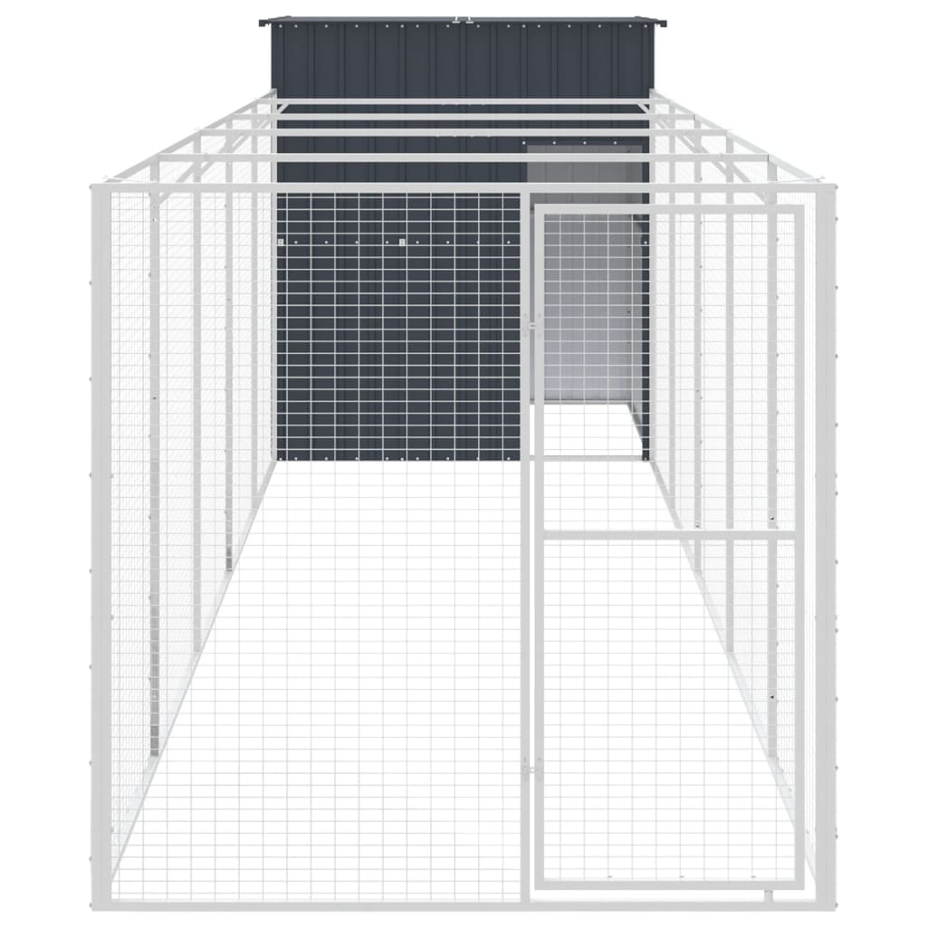 8720845917159_g_en_hd_1 vidaXL Dog House with Run Anthracite 165x659x181 cm Galvanised Steel - Image 3