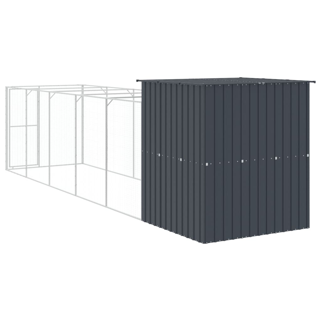 8720845917159_g_en_hd_3 vidaXL Dog House with Run Anthracite 165x659x181 cm Galvanised Steel - Image 5
