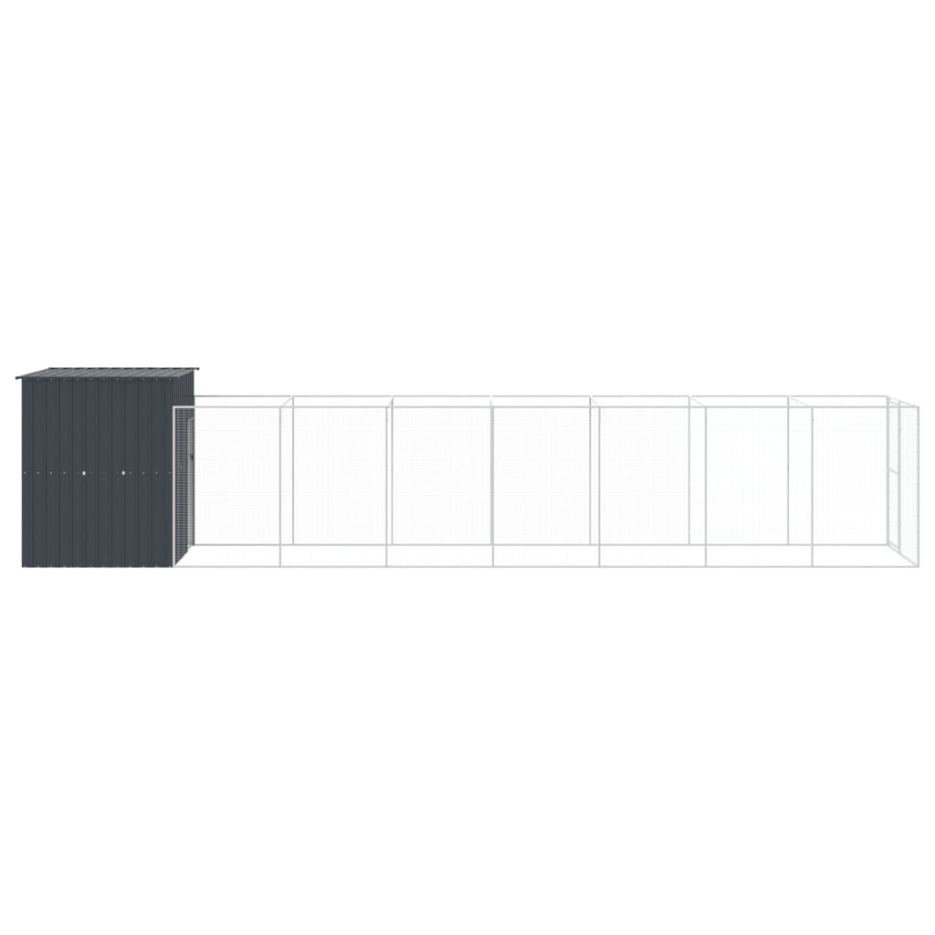 8720845917166_g_en_hd_2 vidaXL Dog House with Run Anthracite 165x863x181 cm Galvanised Steel - Image 4