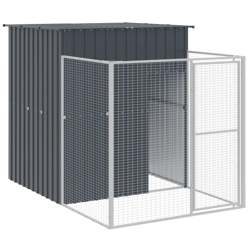 8720845917173_g_en_hd_4 vidaXL Dog House with Run Anthracite 165x1067x181 cm Galvanised Steel - Image 6