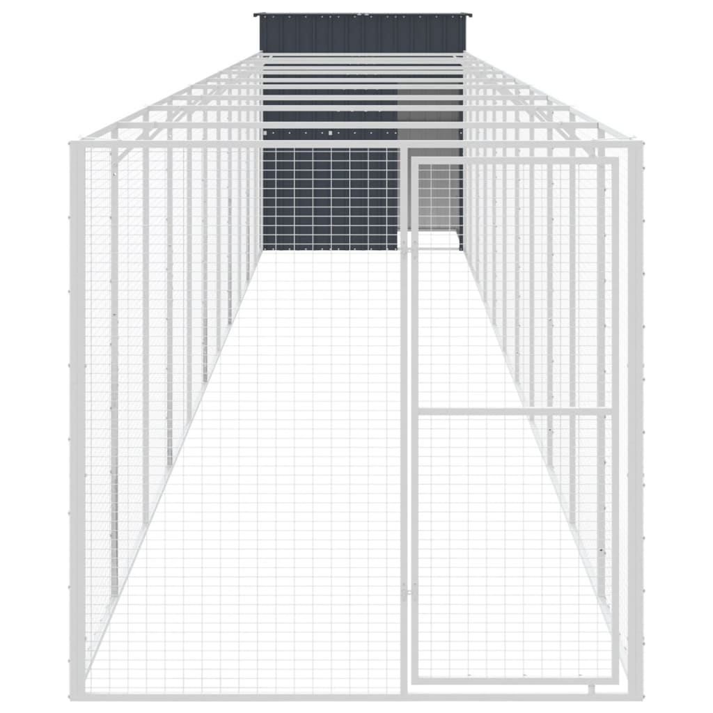 8720845917180_g_en_hd_1 vidaXL Dog House with Run Anthracite 165x1271x181 cm Galvanised Steel - Image 3