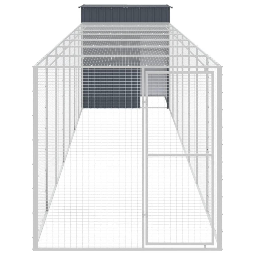 8720845917265_g_en_hd_1 vidaXL Chicken Cage with Run Anthracite 165x863x181 cm Galvanised Steel - Image 3