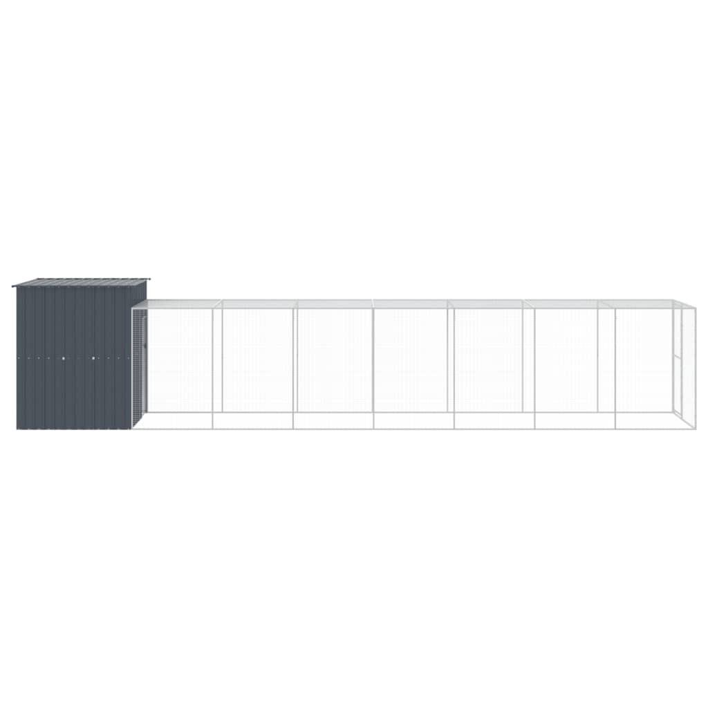 8720845917265_g_en_hd_2 vidaXL Chicken Cage with Run Anthracite 165x863x181 cm Galvanised Steel - Image 4