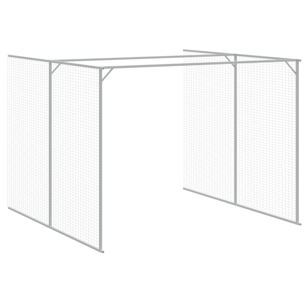 8720845917357_g_en_hd_5 vidaXL Dog House with Run Anthracite 214x457x181 cm Galvanised Steel - Image 7
