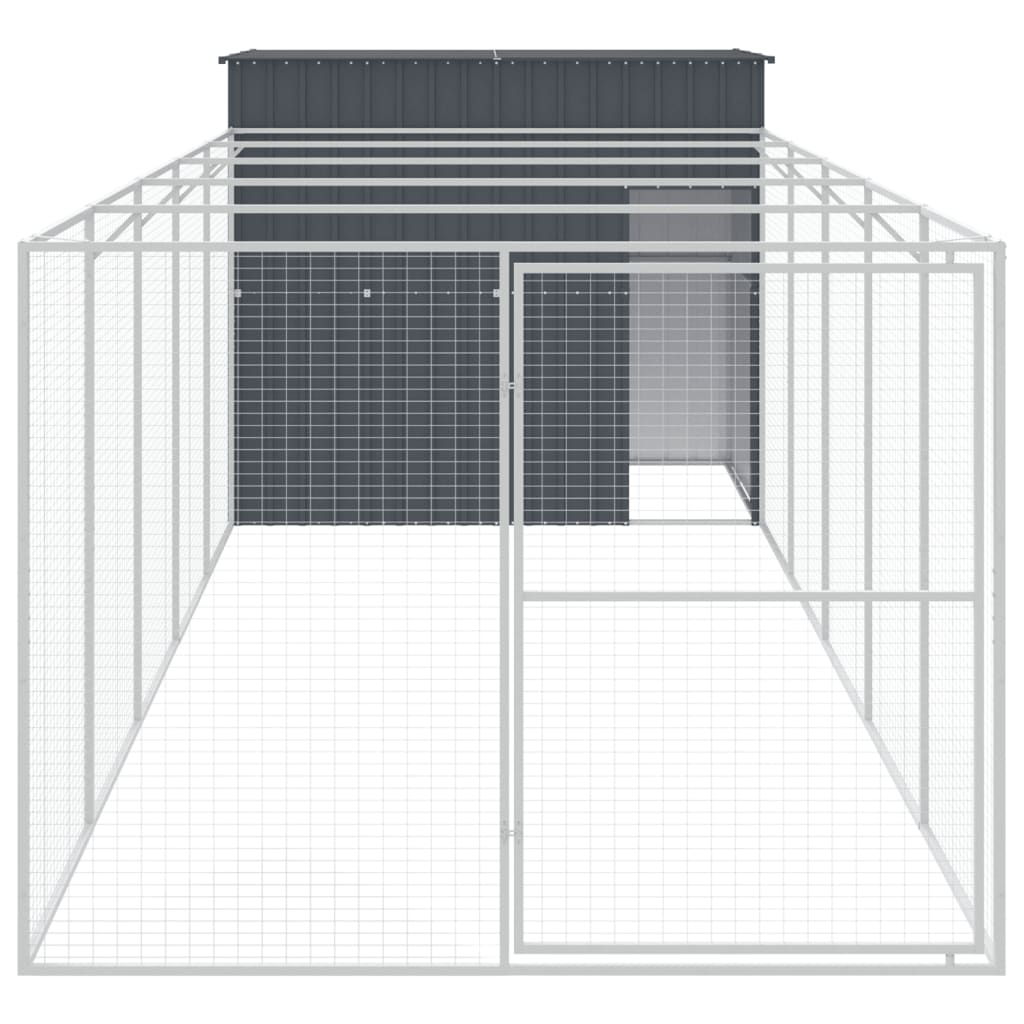 8720845917364_g_en_hd_1 vidaXL Dog House with Run Anthracite 214x661x181 cm Galvanised Steel - Image 3