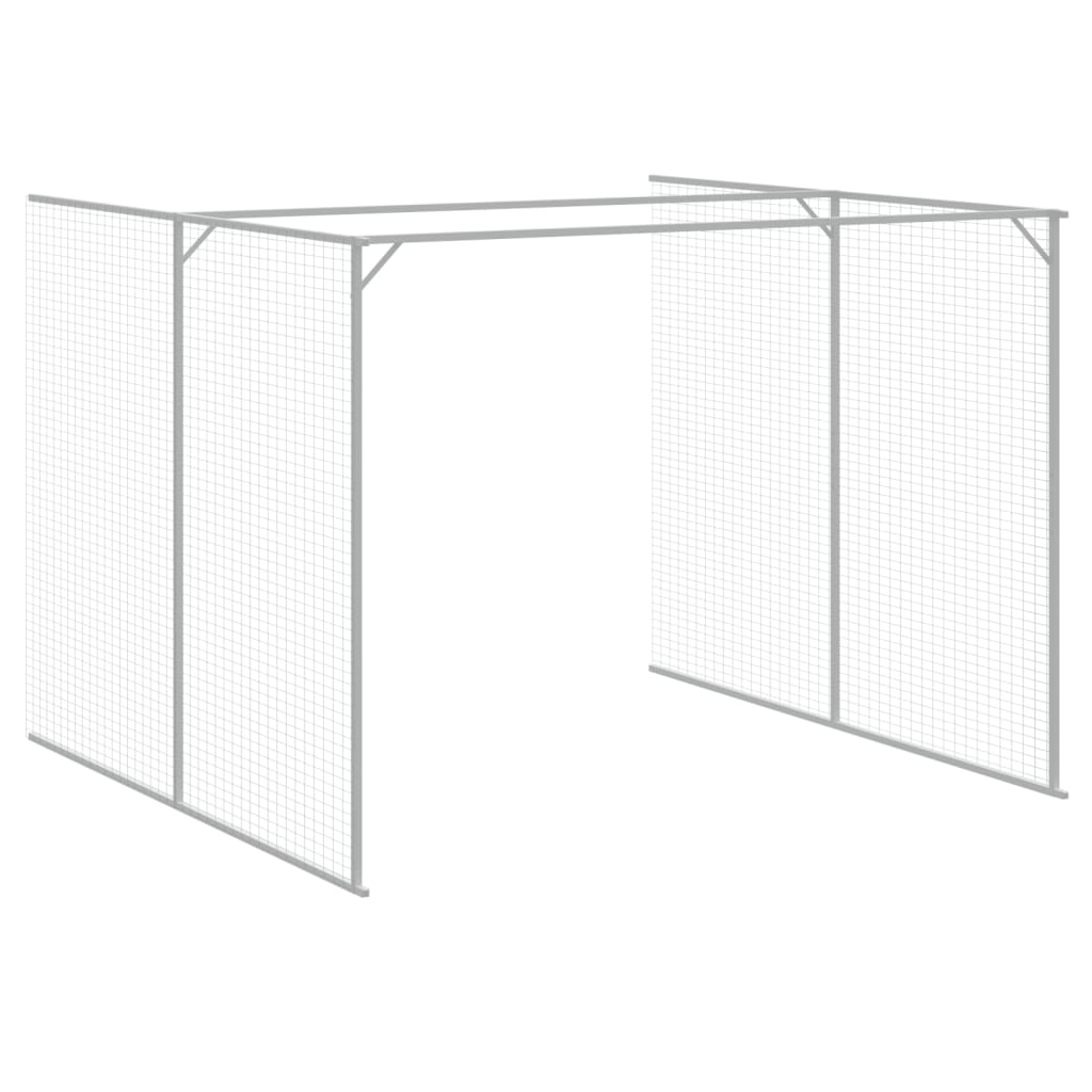 8720845917364_g_en_hd_5 vidaXL Dog House with Run Anthracite 214x661x181 cm Galvanised Steel - Image 7