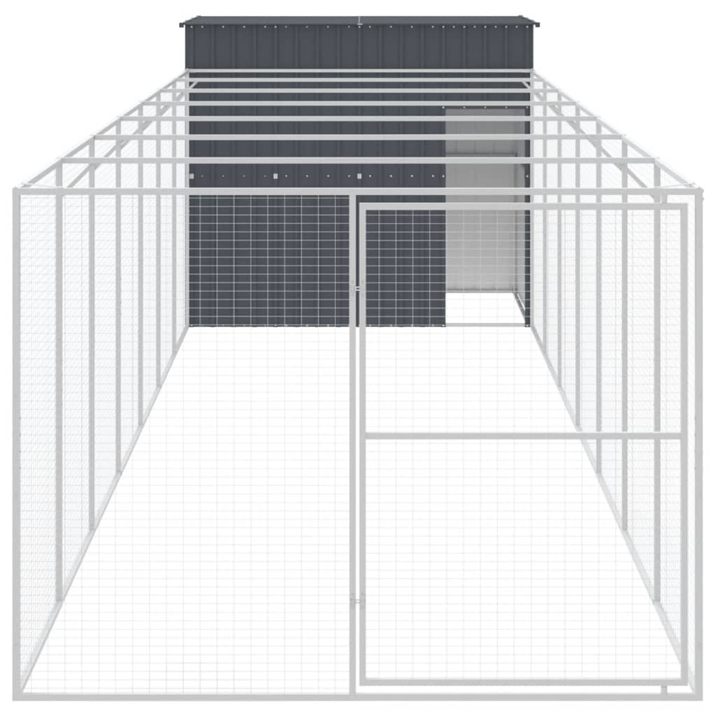 8720845917371_g_en_hd_1 vidaXL Dog House with Run Anthracite 214x865x181 cm Galvanised Steel - Image 3