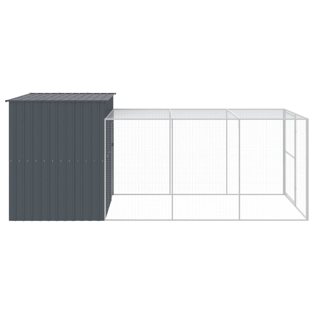 8720845917470_g_en_hd_2 vidaXL Dog House with Run Anthracite 214x457x181 cm Galvanised Steel - Image 4