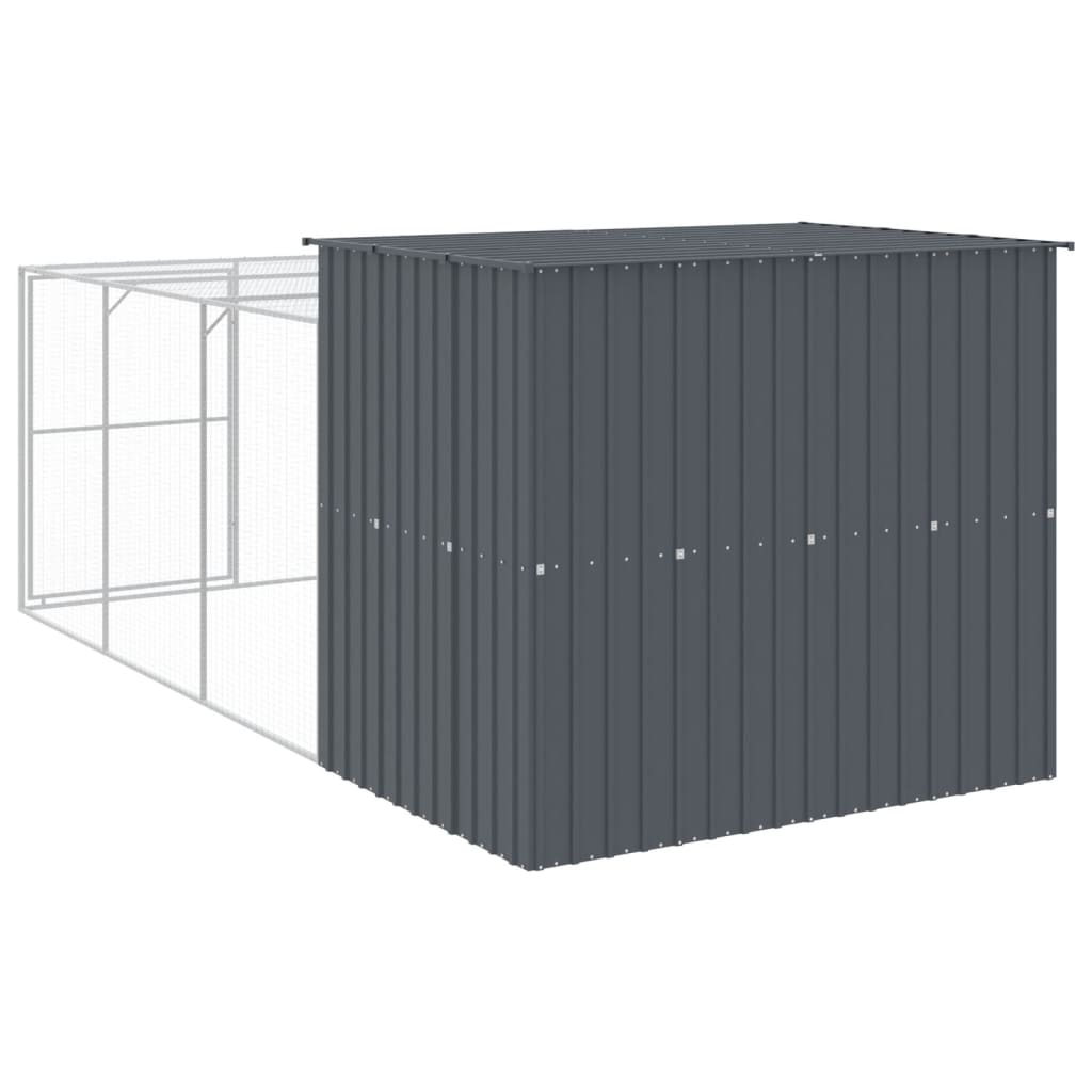 8720845917470_g_en_hd_3 vidaXL Dog House with Run Anthracite 214x457x181 cm Galvanised Steel - Image 5