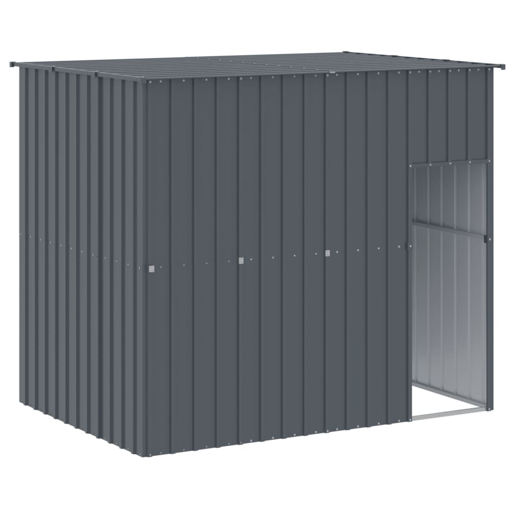 8720845917470_g_en_hd_4 vidaXL Dog House with Run Anthracite 214x457x181 cm Galvanised Steel - Image 6