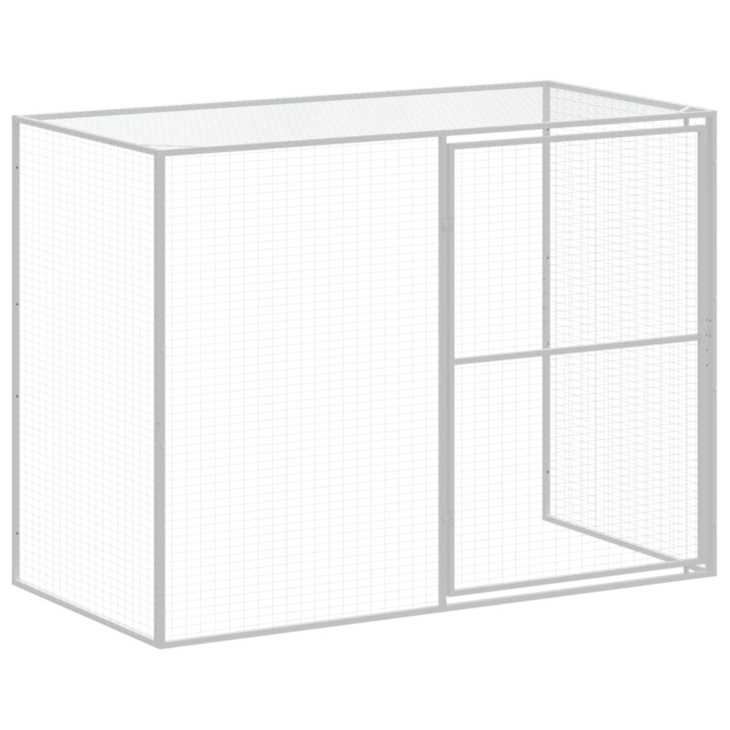8720845917470_g_en_hd_6 vidaXL Dog House with Run Anthracite 214x457x181 cm Galvanised Steel - Image 8