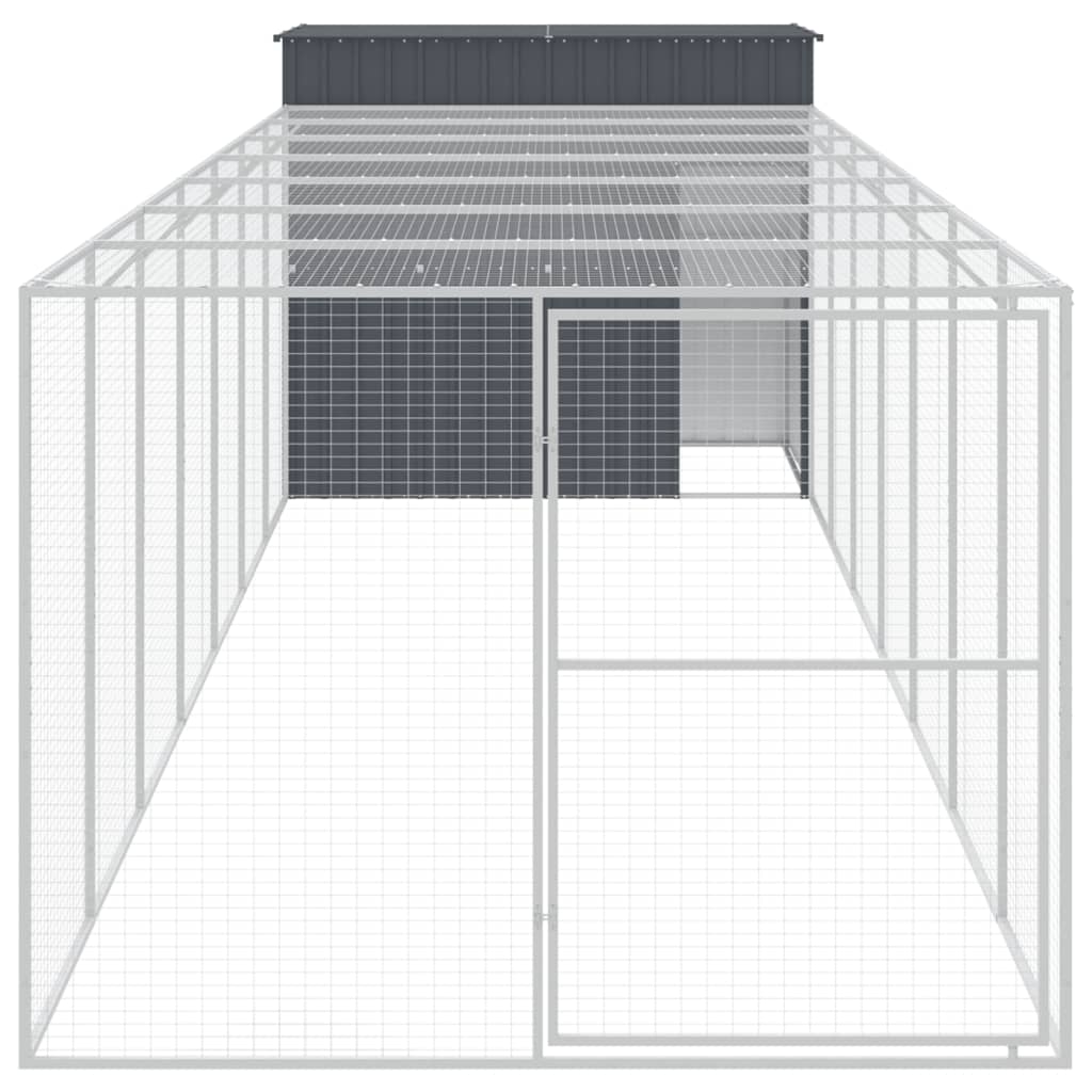 8720845917494_g_en_hd_1 vidaXL Dog House with Run Anthracite 214x865x181 cm Galvanised Steel - Image 3
