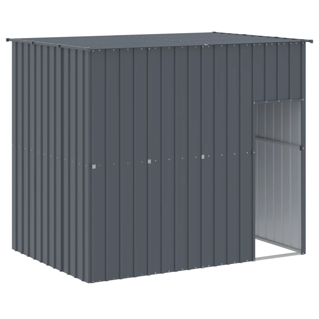 8720845917494_g_en_hd_4 vidaXL Dog House with Run Anthracite 214x865x181 cm Galvanised Steel - Image 6