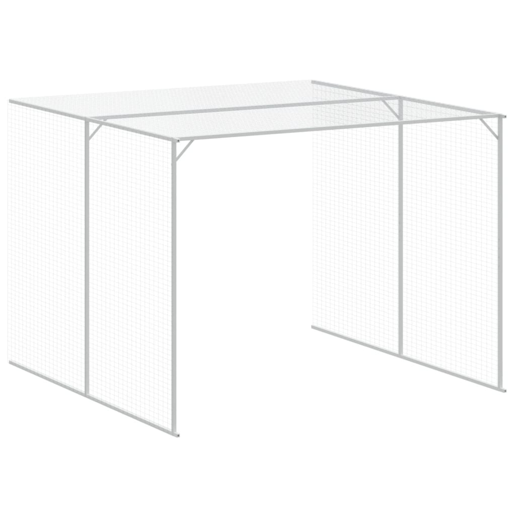 8720845917494_g_en_hd_5 vidaXL Dog House with Run Anthracite 214x865x181 cm Galvanised Steel - Image 7