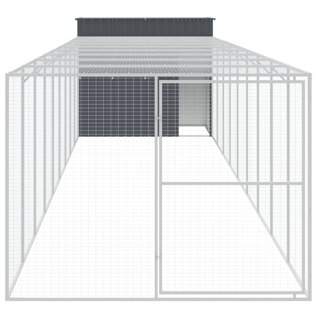 8720845917500_g_en_hd_1 vidaXL Dog House with Run Anthracite 214x1069x181 cm Galvanised Steel - Image 3