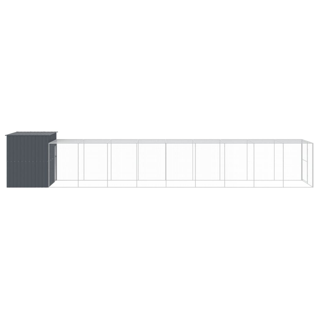 8720845917500_g_en_hd_2 vidaXL Dog House with Run Anthracite 214x1069x181 cm Galvanised Steel - Image 4