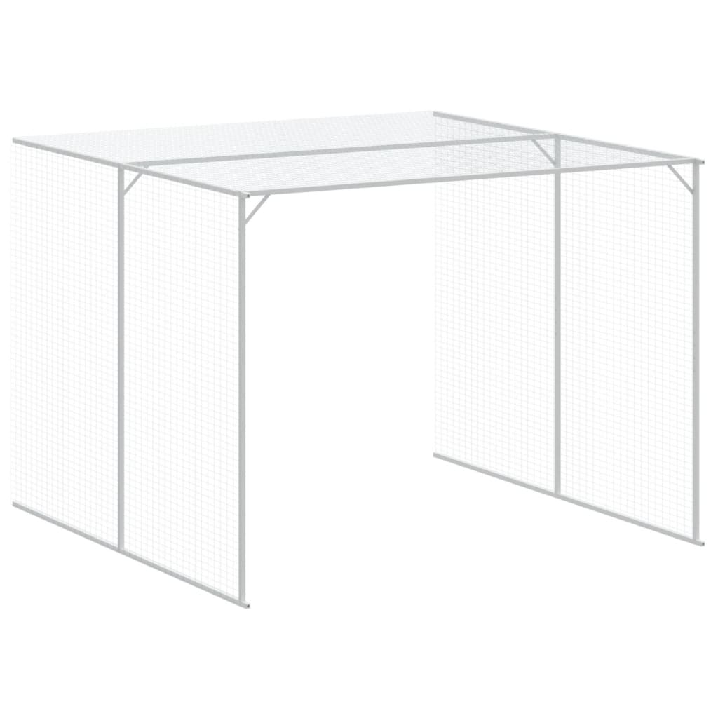 8720845917562_g_en_hd_5 vidaXL Dog House with Run Light Grey 214x1069x181 cm Galvanised Steel - Image 7