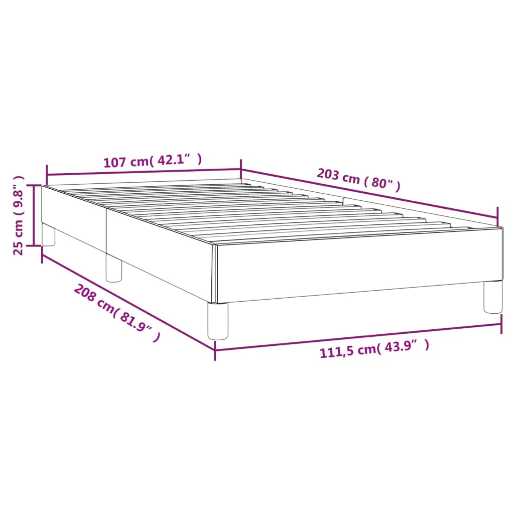 8720845920401_g_en_hd_7 vidaXL Bed Frame without Mattress Dark Grey King Single Fabric - Image 9