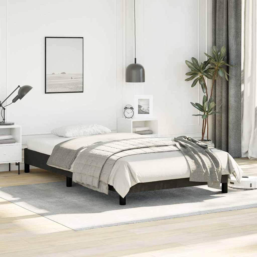 8720845920418_g_en_hd_1 vidaXL Bed Frame without Mattress Black King Single Fabric - Image 3