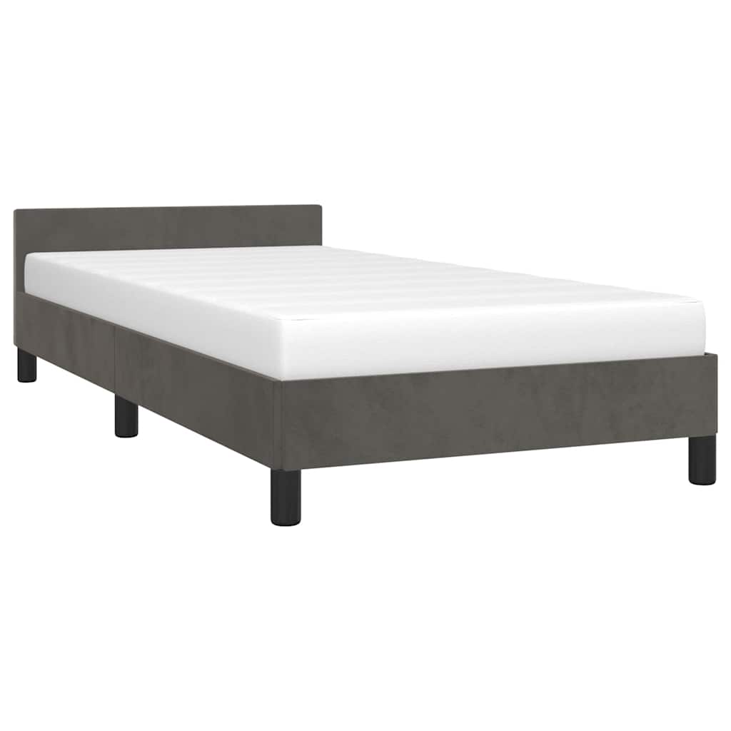 8720845920494_g_en_hd_2 vidaXL Bed Frame without Mattress Dark Grey King Single Size Velvet - Image 4