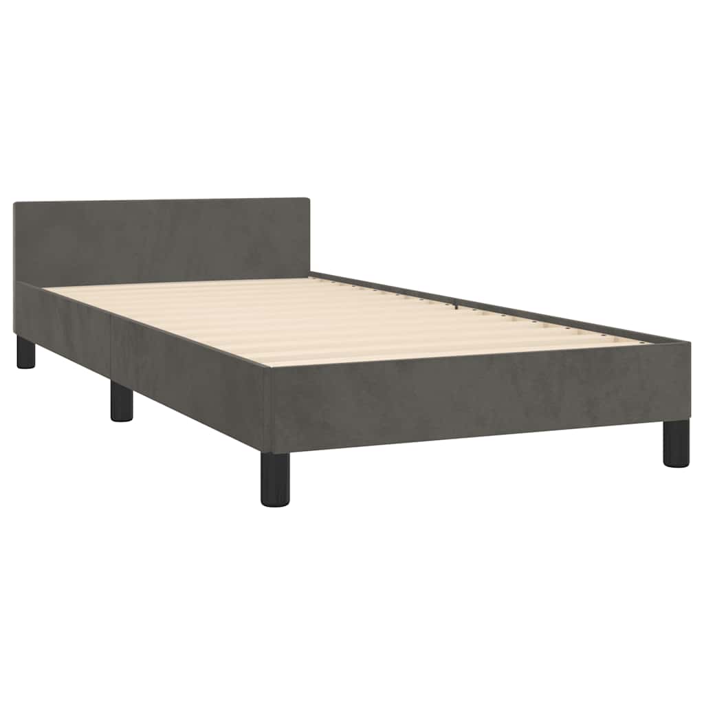 8720845920494_g_en_hd_3 vidaXL Bed Frame without Mattress Dark Grey King Single Size Velvet - Image 5