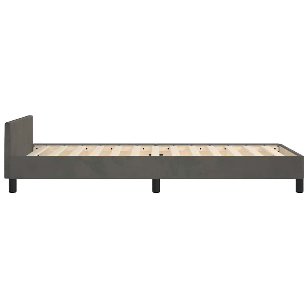 8720845920494_g_en_hd_5 vidaXL Bed Frame without Mattress Dark Grey King Single Size Velvet - Image 7