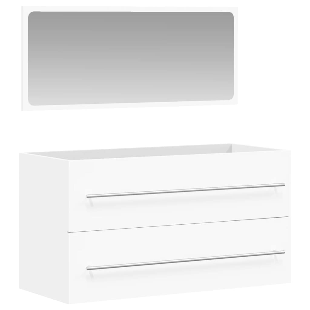 8720845923372_a_en_hd_1 vidaXL Bathroom Cabinet with Mirror White Engineered Wood - Image 2