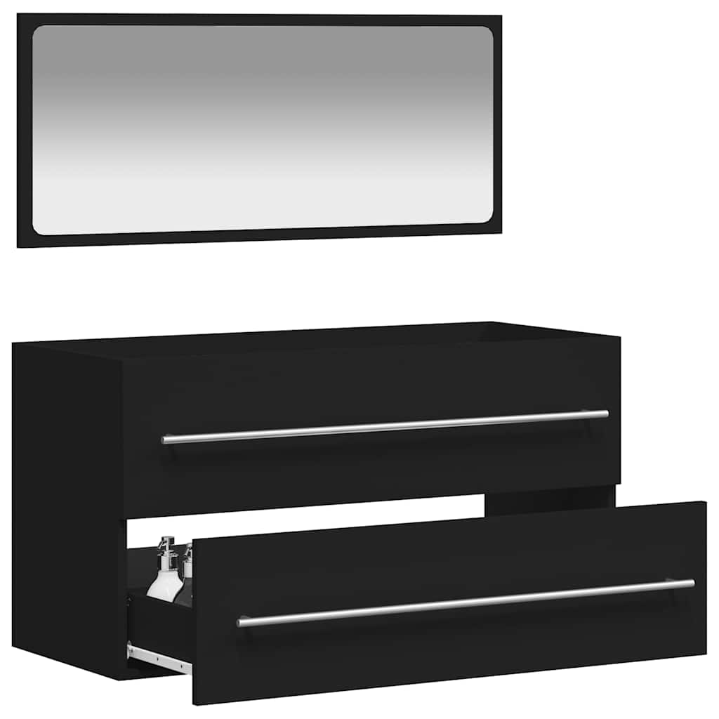 8720845923389_g_en_hd_1 vidaXL Bathroom Cabinet with Mirror Black Engineered Wood - Image 3
