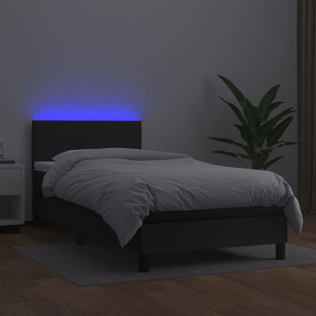 8720845923921_g_en_hd_1 vidaXL Box Spring Bed with Mattress&LED Black 100x200cm Faux Leather - Image 3
