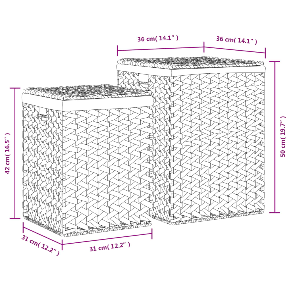 8720845925567_g_en_hd_10 vidaXL Laundry Baskets 2 pcs Water Hyacinth - Image 12
