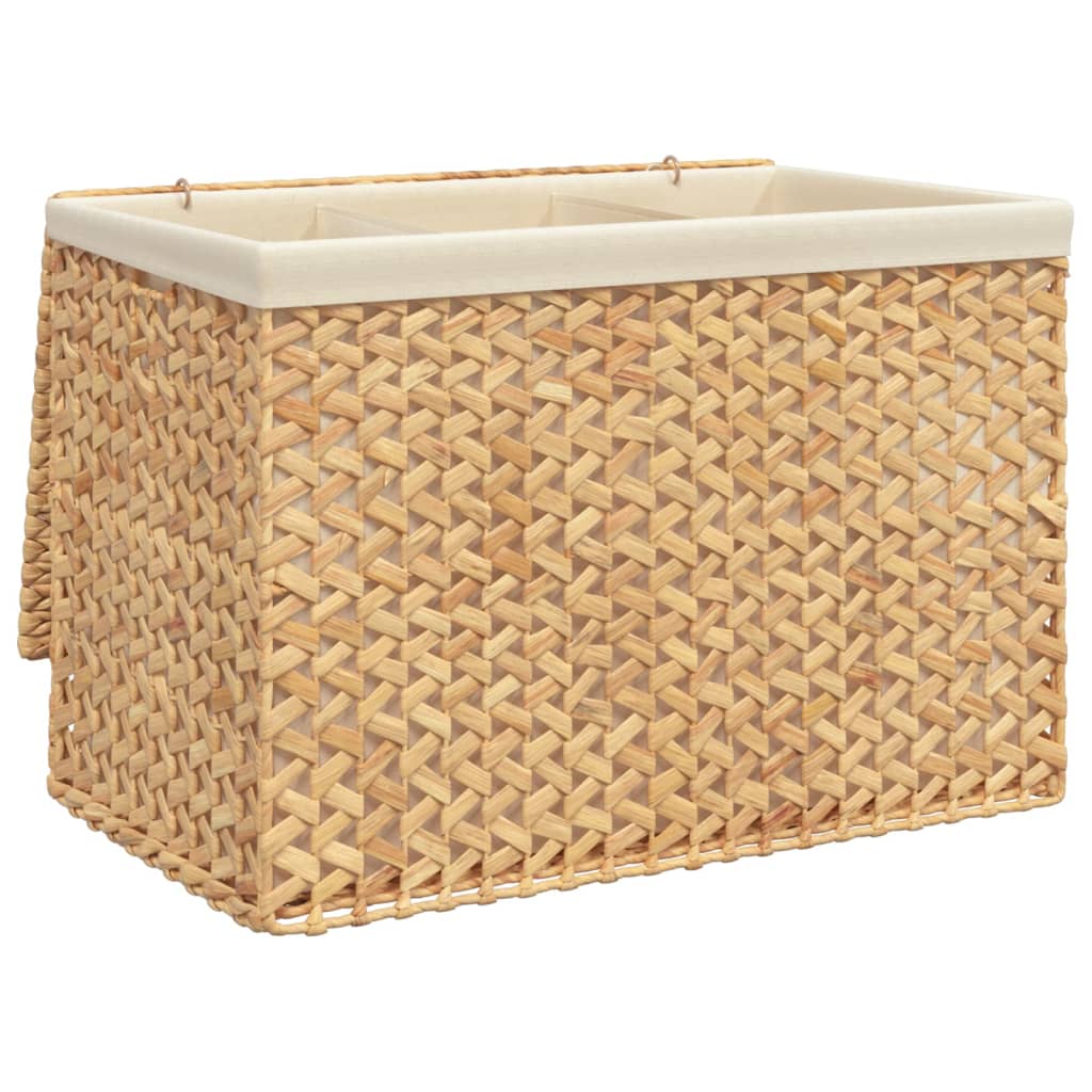 8720845925574_a_en_hd_1 vidaXL Laundry Basket with 3 Sections 75x42.5x52 cm Water Hyacinth - Image 2