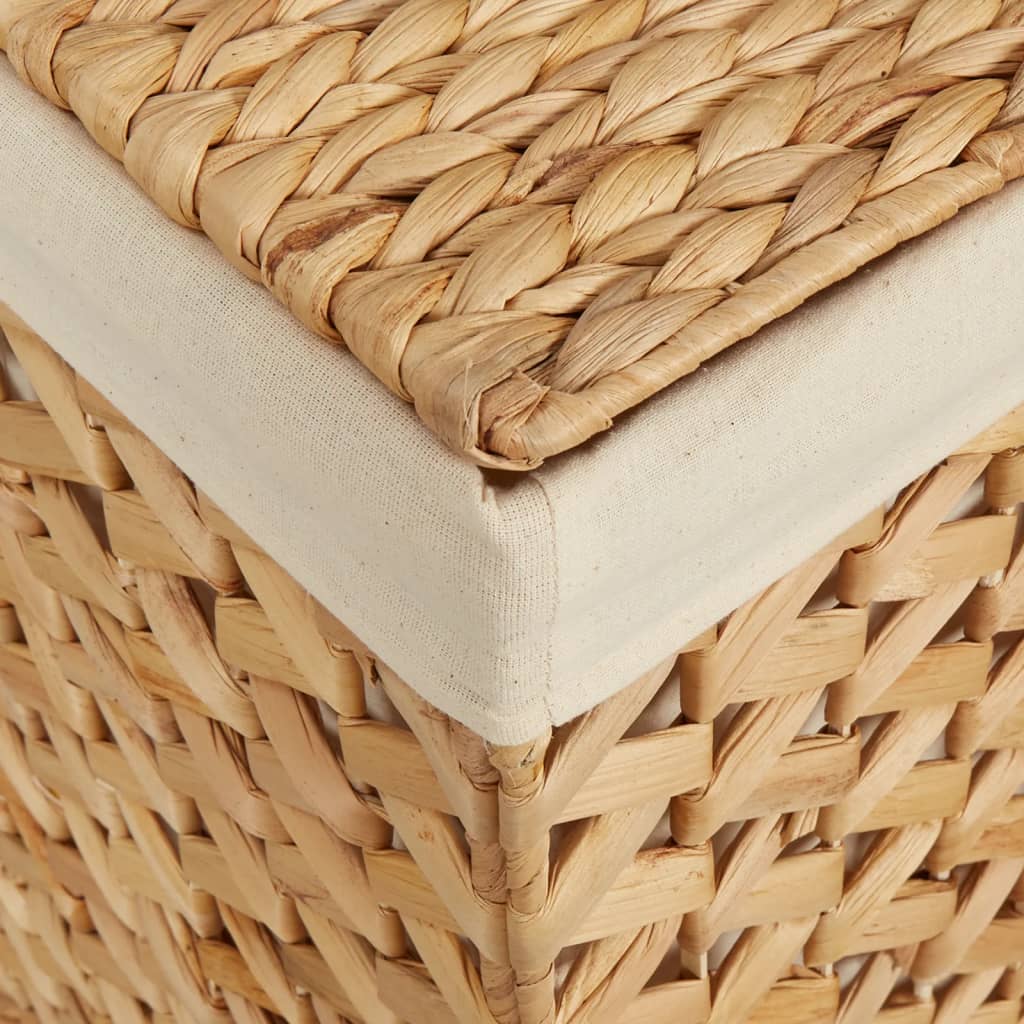 8720845925574_g_en_hd_7 vidaXL Laundry Basket with 3 Sections 75x42.5x52 cm Water Hyacinth - Image 9