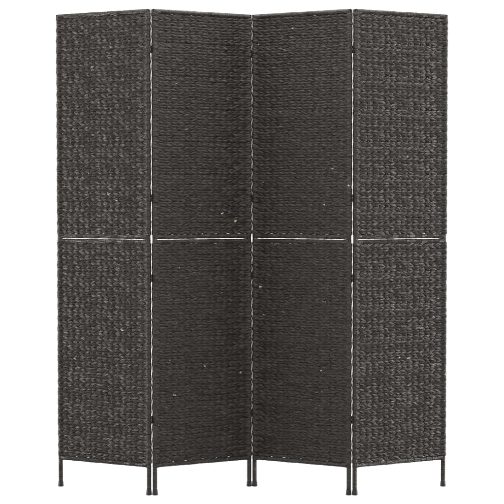 8720845925697_g_en_hd_1 vidaXL Room Divider 4-Panel Black 163x180 cm Water Hyacinth - Image 3