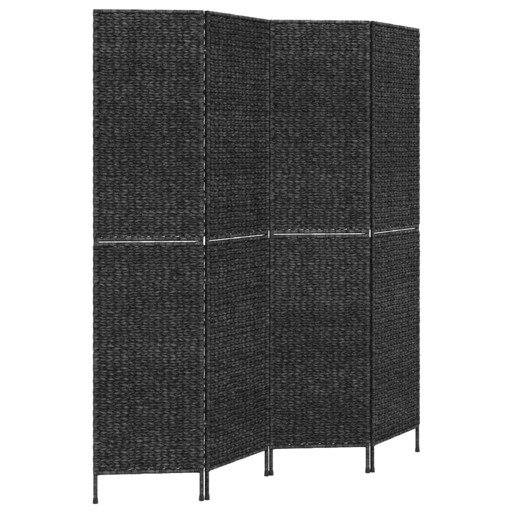 8720845925697_g_en_hd_4 vidaXL Room Divider 4-Panel Black 163x180 cm Water Hyacinth - Image 6