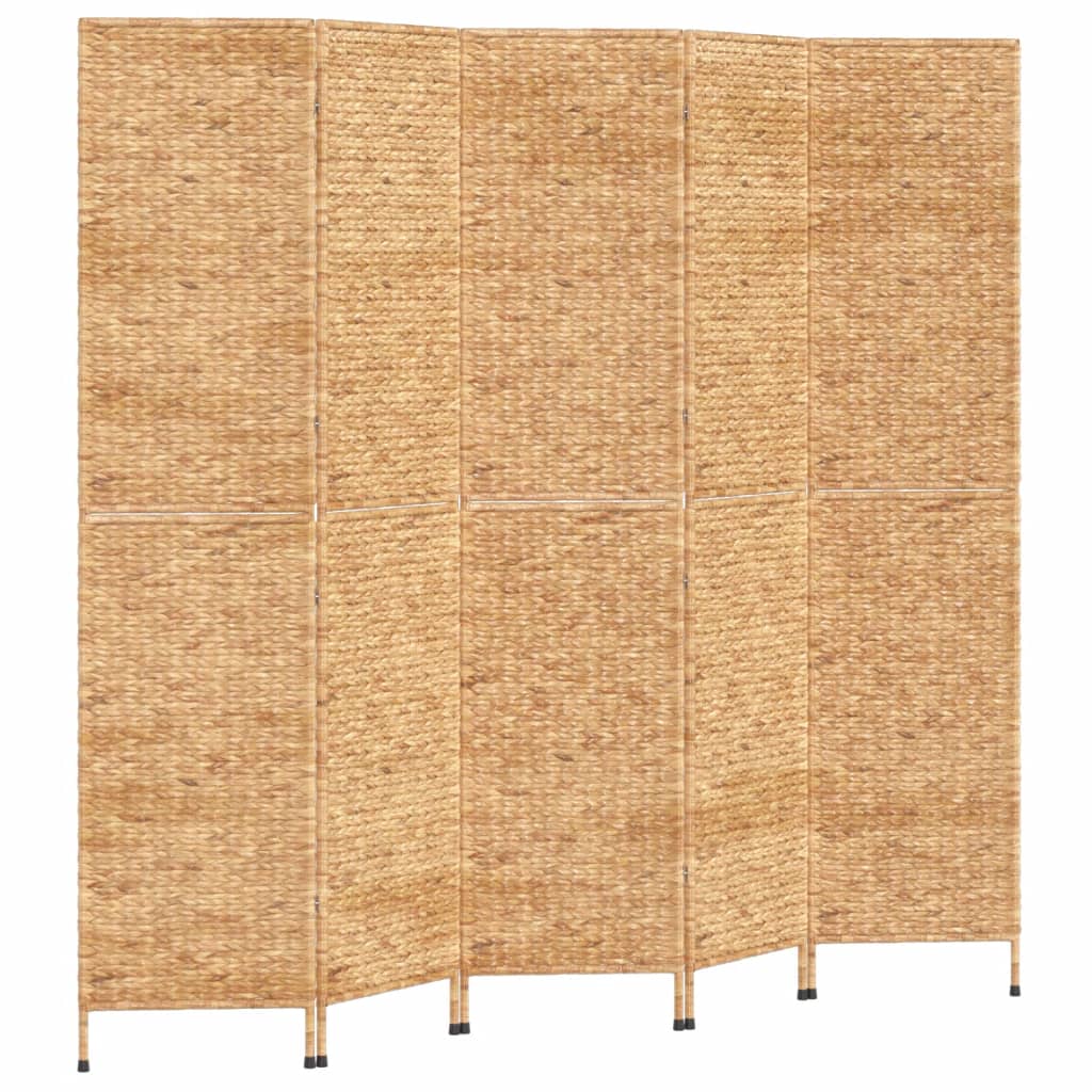 8720845925703_a_en_hd_1 vidaXL Room Divider 5-Panel 205x180 cm Water Hyacinth - Image 2