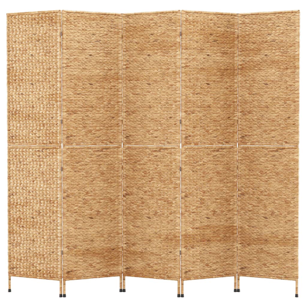 8720845925703_g_en_hd_1 vidaXL Room Divider 5-Panel 205x180 cm Water Hyacinth - Image 3