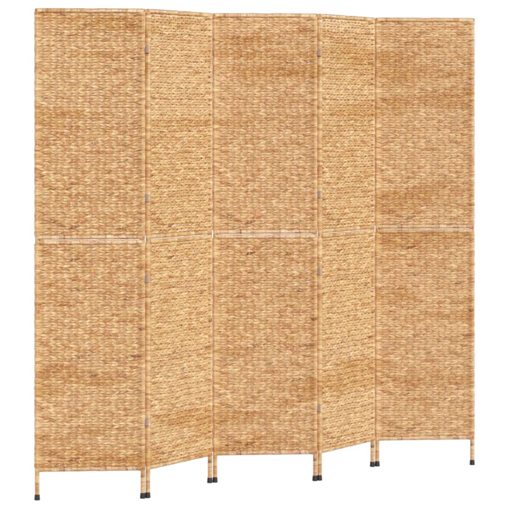8720845925703_g_en_hd_4 vidaXL Room Divider 5-Panel 205x180 cm Water Hyacinth - Image 6