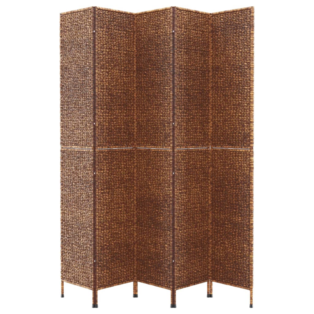 8720845925710_g_en_hd_2 vidaXL Room Divider 5-Panel Brown 205x180 cm Water Hyacinth - Image 4