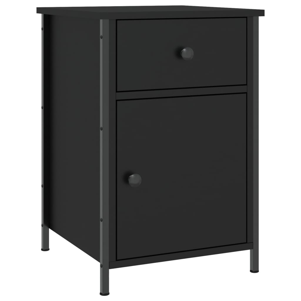8720845938628_a_en_hd_1 vidaXL Bedside Cabinet Black 40x42x60 cm Engineered Wood - Image 2