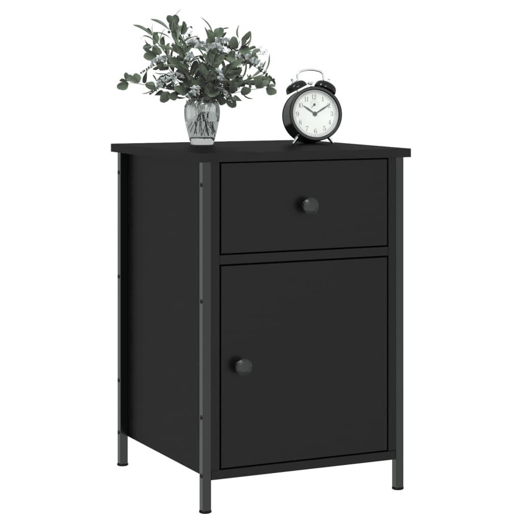 8720845938628_g_en_hd_1 vidaXL Bedside Cabinet Black 40x42x60 cm Engineered Wood - Image 4