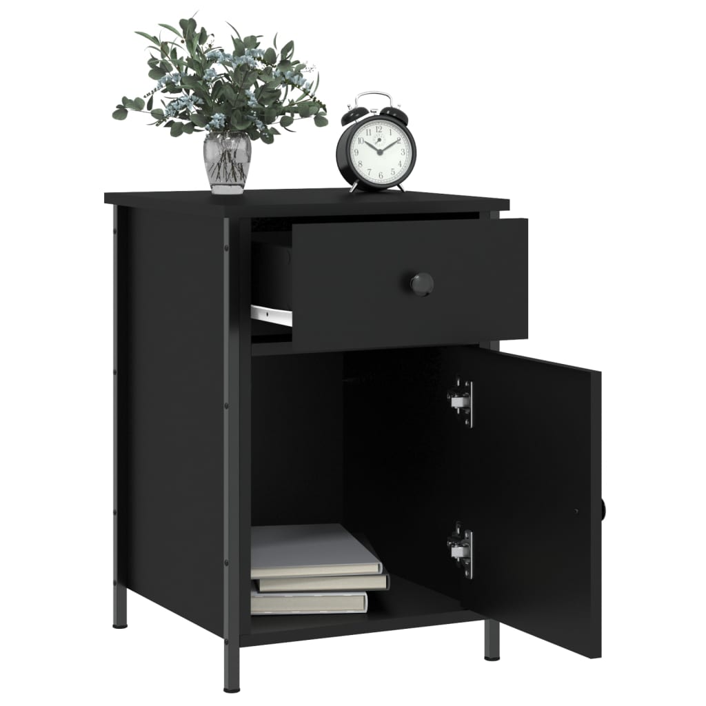 8720845938628_g_en_hd_2 vidaXL Bedside Cabinet Black 40x42x60 cm Engineered Wood - Image 5