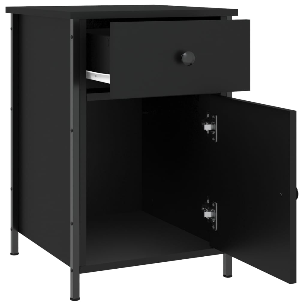 8720845938628_g_en_hd_4 vidaXL Bedside Cabinet Black 40x42x60 cm Engineered Wood - Image 7