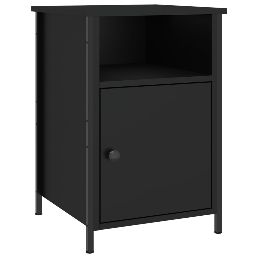8720845938727_a_en_hd_1 vidaXL Bedside Cabinet Black 40x42x60 cm Engineered Wood - Image 2
