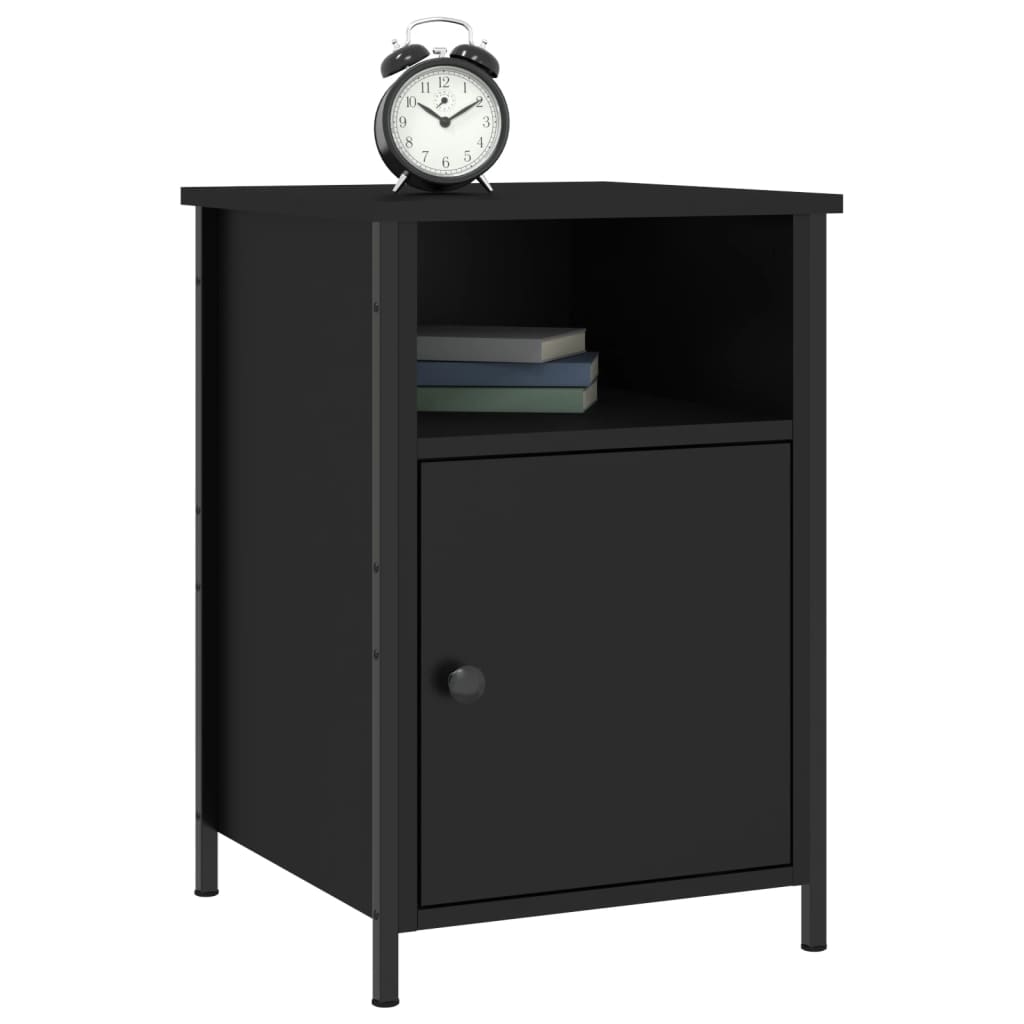 8720845938727_g_en_hd_1 vidaXL Bedside Cabinet Black 40x42x60 cm Engineered Wood - Image 4