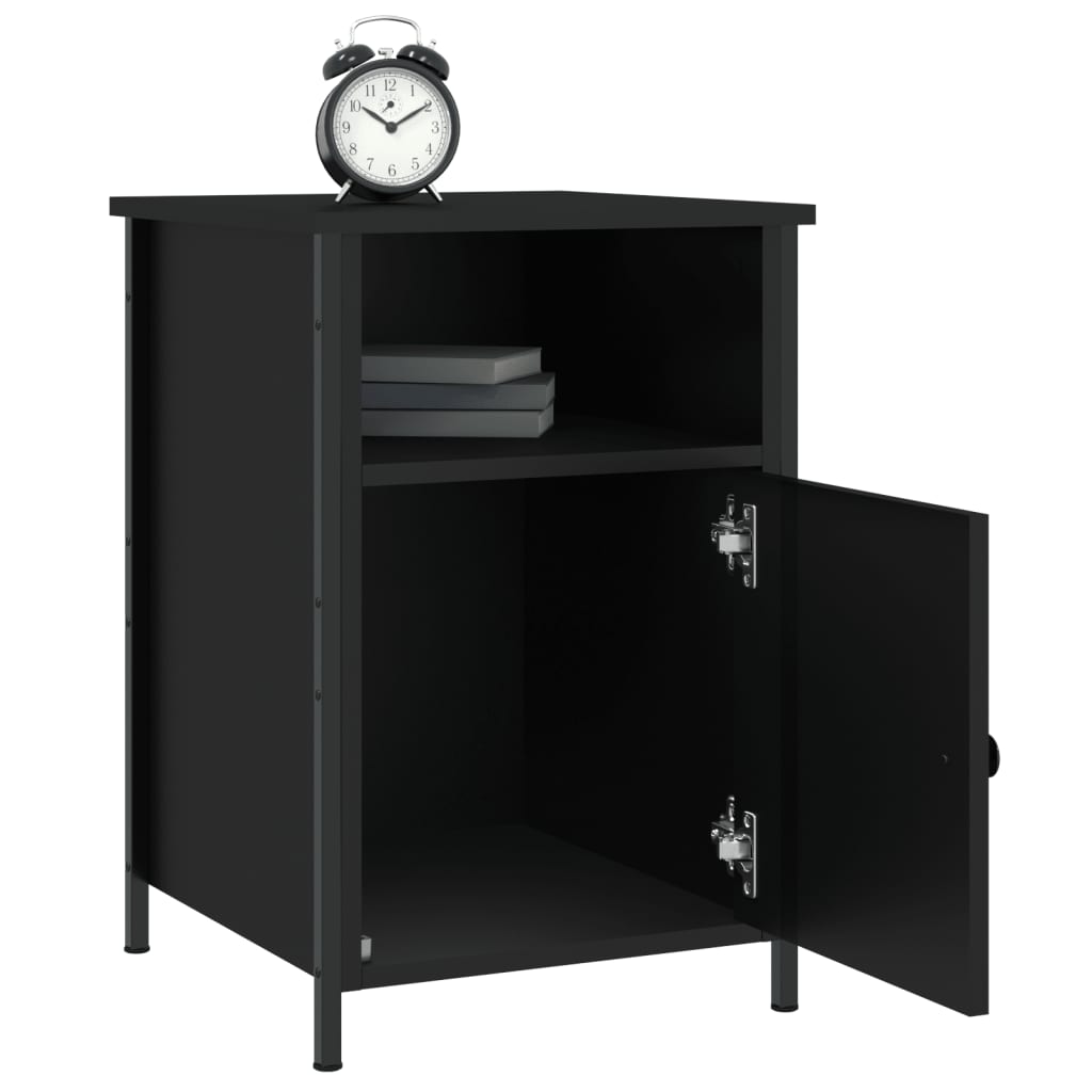 8720845938727_g_en_hd_2 vidaXL Bedside Cabinet Black 40x42x60 cm Engineered Wood - Image 5