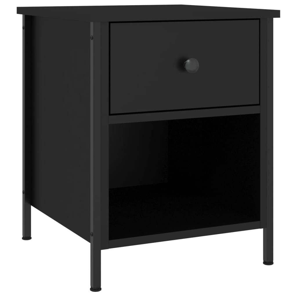 8720845938925_a_en_hd_1 vidaXL Bedside Cabinet Black 40x42x50 cm Engineered Wood - Image 2